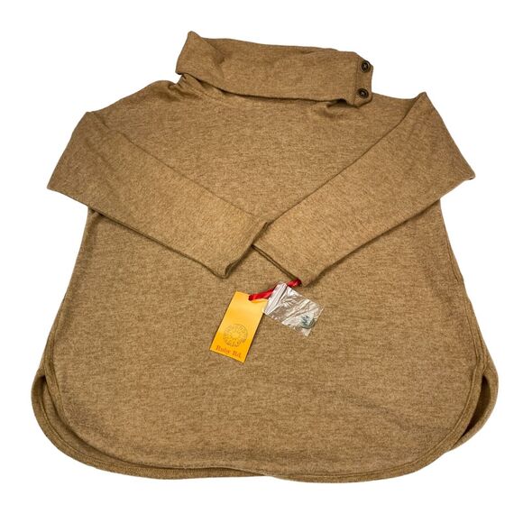 Ruby RD Comfy and Cozy Sweater Women's Medium Brown Cowl Neck Pullover - Picture 9 of 12
